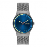 Skagen Sol Solar-Powered Charcoal Stainless Steel Mesh Watch